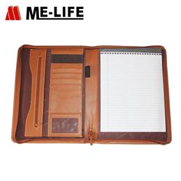 1733-1391A leather file folder for business card holder A4 padfolio