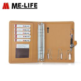 1775A-3043B rings binder leather conference folder B5 padfolio