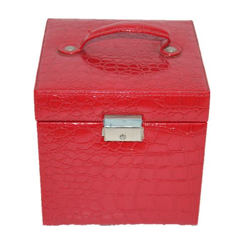 FY-01 handmade Deluxe leather jewelry box& cosmetic box