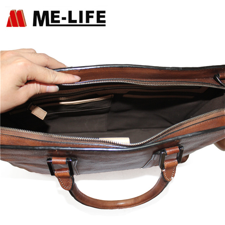 genuine leather briefcase 2 ways briefcase for daily office