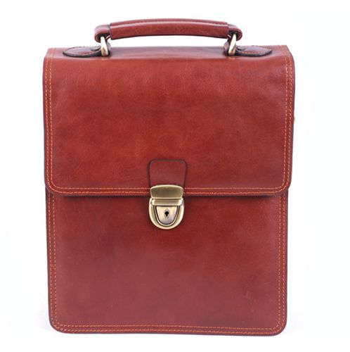 Leather Briefcase Brown