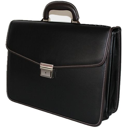 PU briefcase-black