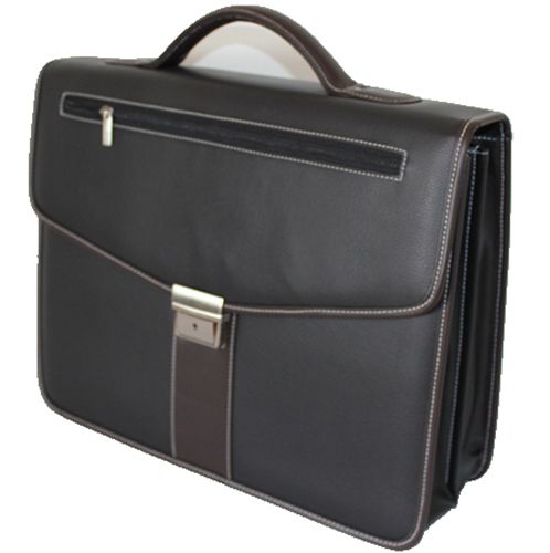 PU briefcase-black