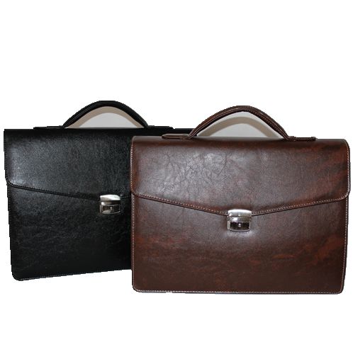PVC briefcase-Burgundy