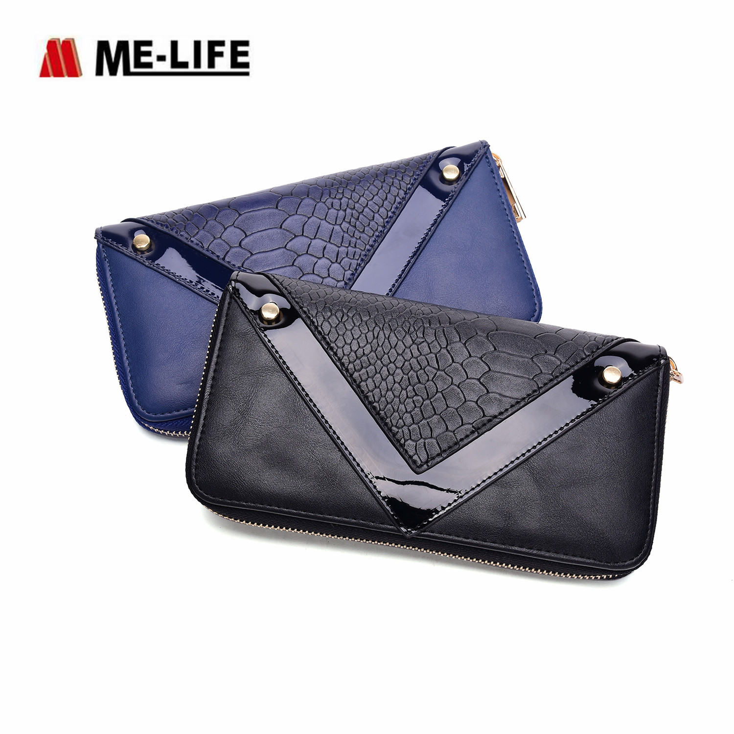 Leather Zipper Around Wallet with Phone Clutch/Card Holder/Bill Organizer for Women