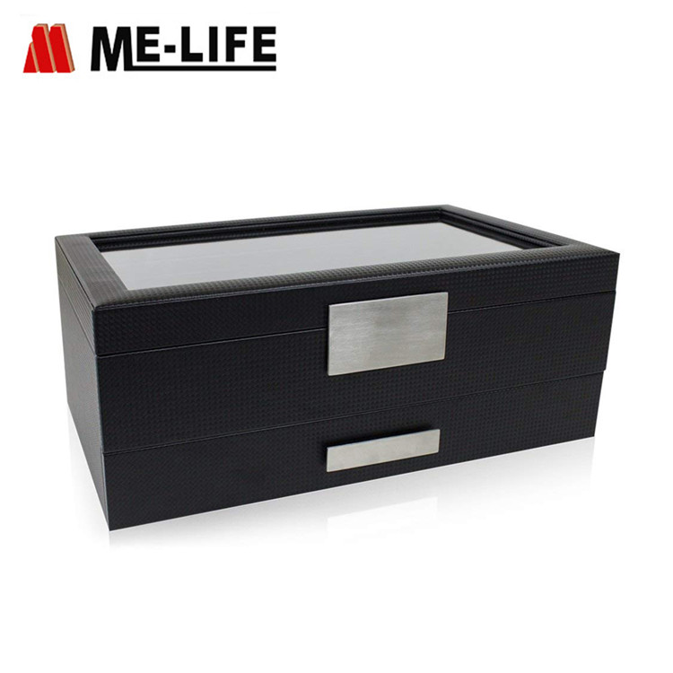 Watch box 12 slots watch display case watch storage case large jewelry holder