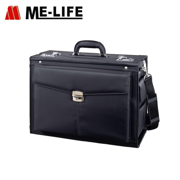 D1-807A145 carry-on pilot case briefcase with dechatable shoulder straps