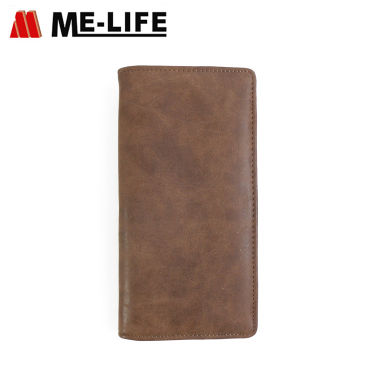 1656-31 PU leather wallet with coin collecting zipper lateral wallet