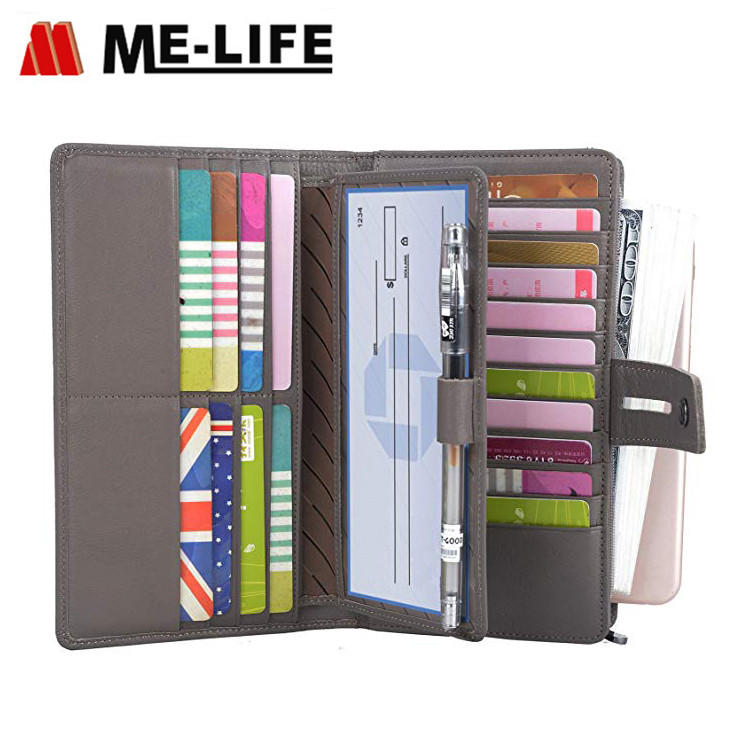 B07B9SX363 PU leather travel women wallet with slots for cards