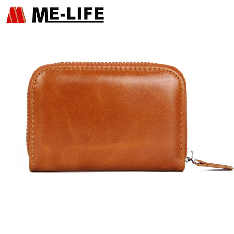 FQ666 mini leather PU zipper coin wallet