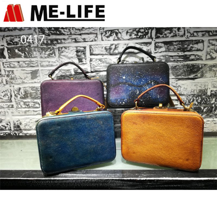 0417 genuine leather handbag for women