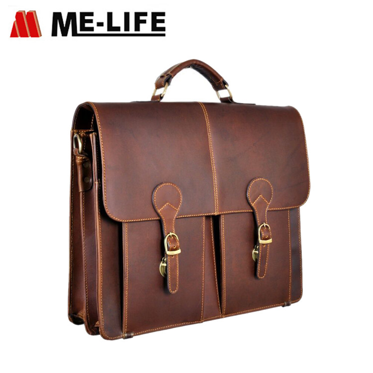 new genuine leather briefcase