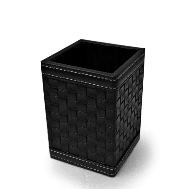 Stroage box Black Leatherette Cabinet Office Supplies Desk Storage Organizer Box