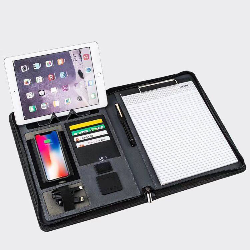 Zippered Padfolio w.Power Bank